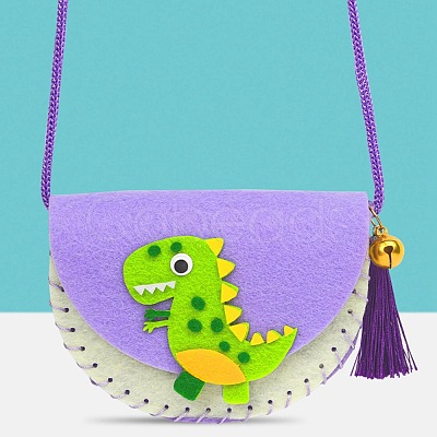 Handmade Non-woven Fabric Animal Change Wallet Set DIY-K059-08-1