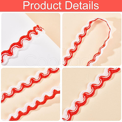 Polypropylene Fiber Wavy Fringe Trim Ribbon OCOR-GF0004-41-1