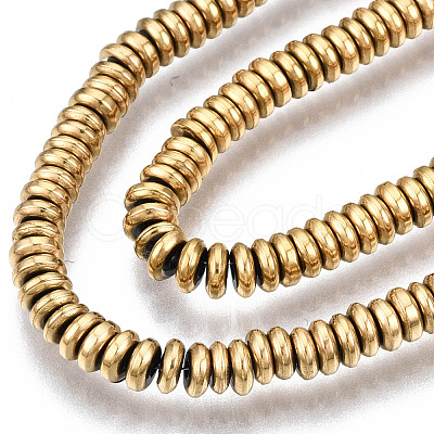 Electroplate Non-magnetic Synthetic Hematite Beads Strands G-T114-88A-G-1