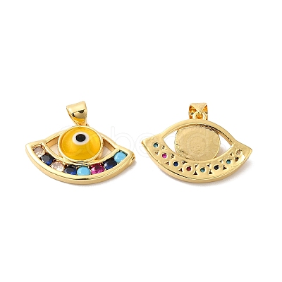 Handmade Evil Eye Lampwork Pendants LAMP-E034-01G-1