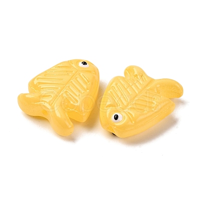 Transparent Glass Enamel Beads LAMP-U004-06-05-1