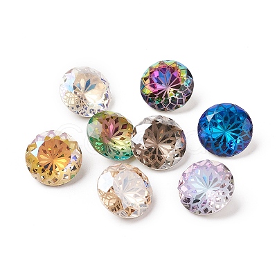 K9 Glass Rhinestone Pointed Back Cabochons RGLA-P030-06B-M01-1