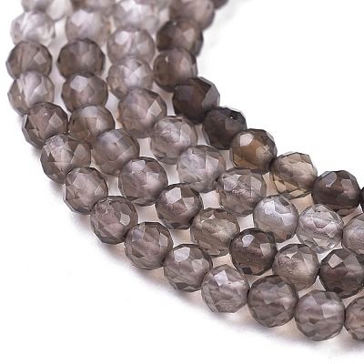 Natural Smoky Quartz Beads Strands G-R475-031-1