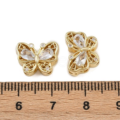Brass Pave Cubic Zirconia Multi-strand Links ZIRC-F145-03G-01-1