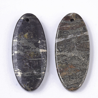 Natural Pyrite Pendants G-S366-005-1