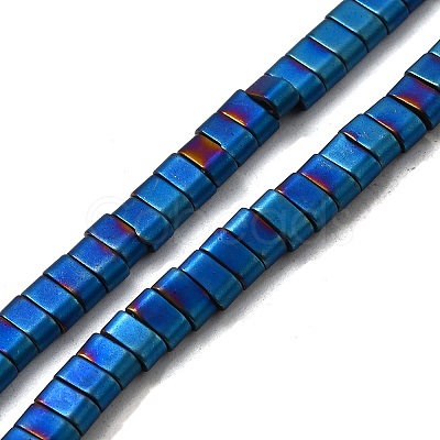 2-Hole Electroplated Synthetic Non-magnetic Hematite Beads Strands G-L613-A01-01G-1