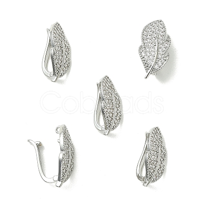 SHEGRACE Bras Micro Pave Clear Cubic Zirconia Snap Clasps XGRQ5F095-808P-1