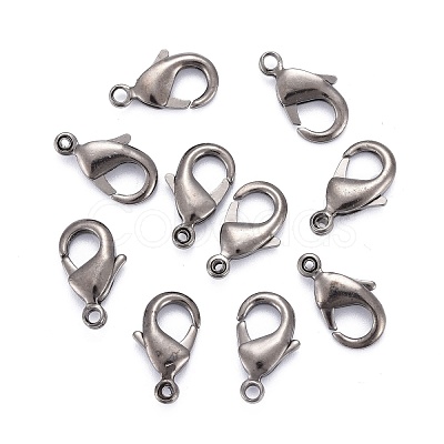 Brass Lobster Claw Clasps X-KK-903-B-NF-1