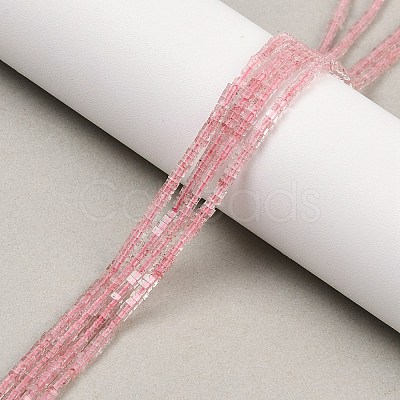 Natural Strawberry Quartz Beads Strands G-K399-B03-01-1