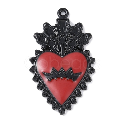 Rack Plating Alloy Enamel Pendants LS-PALLOY-F018-30EB-02-1
