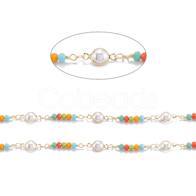 3.28 Feet Handmade Brass Beaded Chains X-CHC-M021-16LG-1