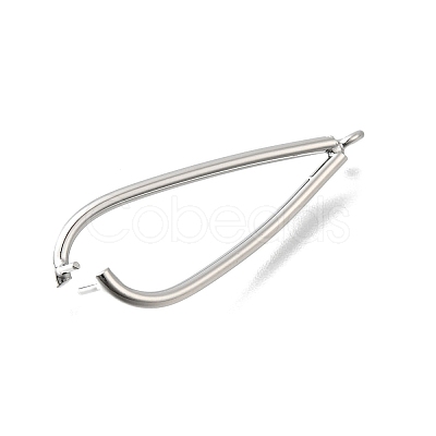 Brass Ice Pick Pinch Bails KK-P306-12B-P-1