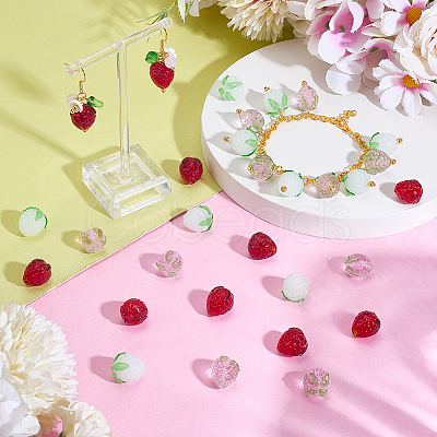 30Pcs 3 Styles Handmade Lampwork Beads LAMP-PH0001-46-1