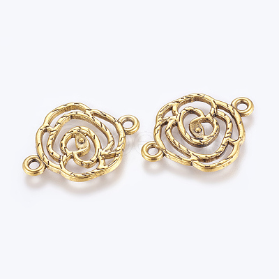 Tibetan Style Links connectors TIBEB-EA10947YKG-AG-LF-1