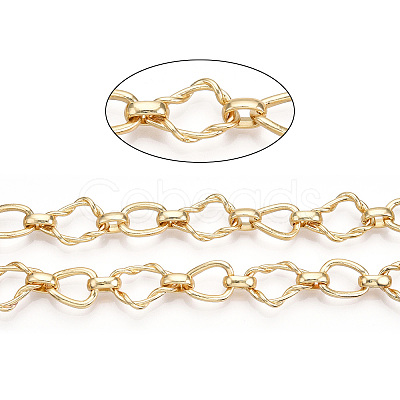 Alloy Teardrop with Twining Chains LCHA-T001-12G-1
