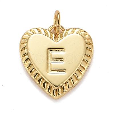 Rack Plating Golden Brass Pendants KK-E260-01G-E-1
