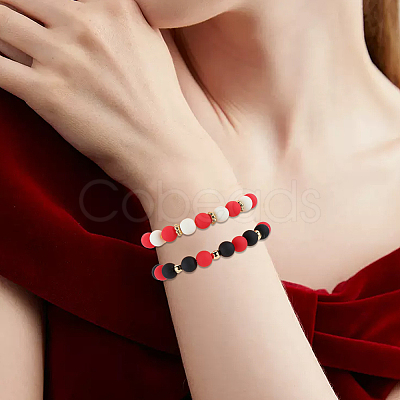 500Pcs Rubberized Style Imitated Silicone Acrylic Beads MACR-SP0001-07B-1