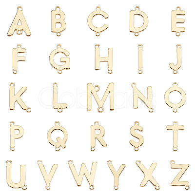 26Pcs 26 Styles Brass Connector Charms KK-PH0005-45-1