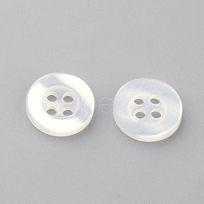 4-Hole Plastic Buttons BUTT-S020-11-10mm-1