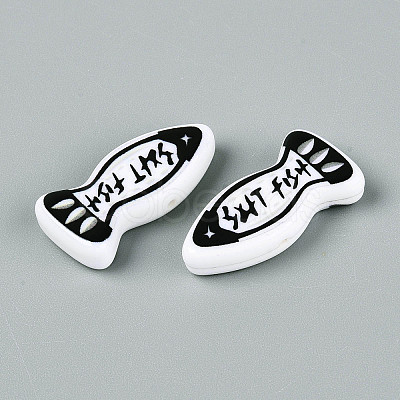 Printed Opaque Resin Beads RESI-N043-22C-1