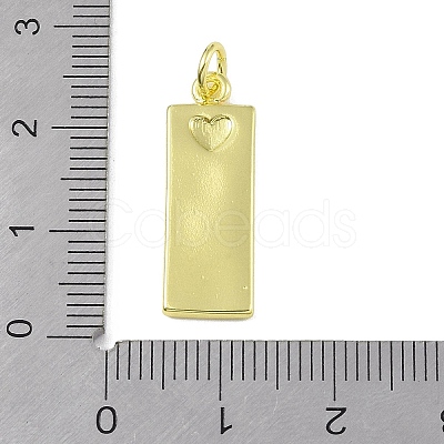Brass Micro Pave Clear Cubic Zirconia Pendants KK-P266-06G-B-1