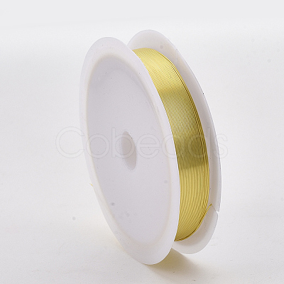 Round Copper Jewelry Wire X-CWIR-Q006-0.2mm-G-1