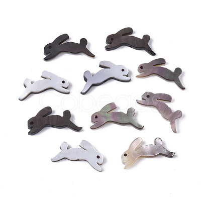 Natural Black Lip Shell Beads SSHEL-N034-58-1