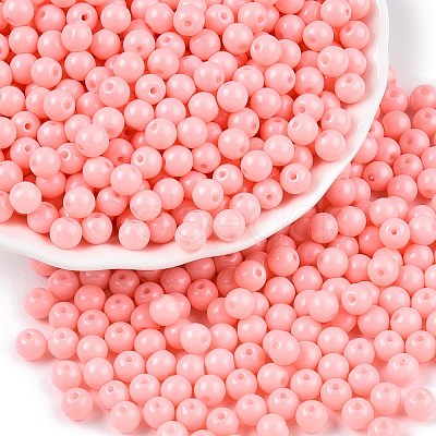 Opaque Baking Paint Glass Beads DGLA-T004-02G-1