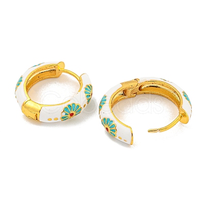 Rack Plating Brass Hoop Earrings EJEW-C102-43G-01-1
