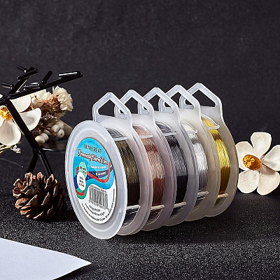 Round Copper Wire for Jewelry Making CWIR-BC0004-0.15mm-04-1