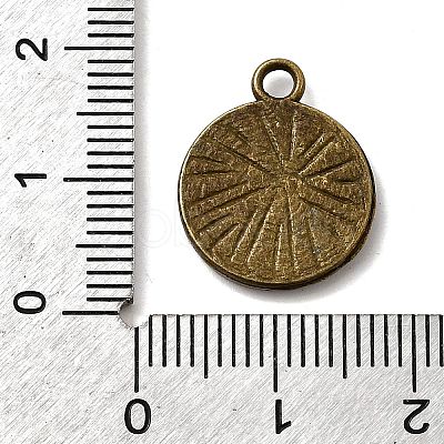 Tibetan Style Pendant Cabochon Settings TIBE-A23176-AB-FF-1