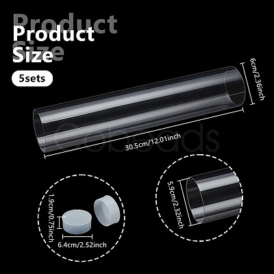 Transparent PC Plastic & PE Bead Storage Tubes AJEW-WH0596-948F-1