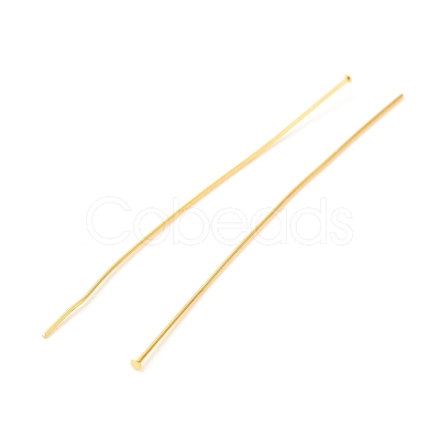 Brass Flat Head Pins X-KK-F824-114E-G-1