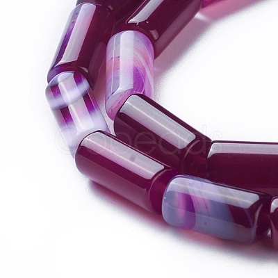 Natural Dyed Agate Beads Strands G-G775-A-14-1