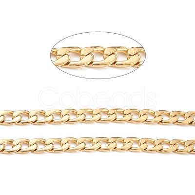 PVD Vacuum Plating 304 Stainless Steel Cuban Link Chains STAS-B020-07G-1