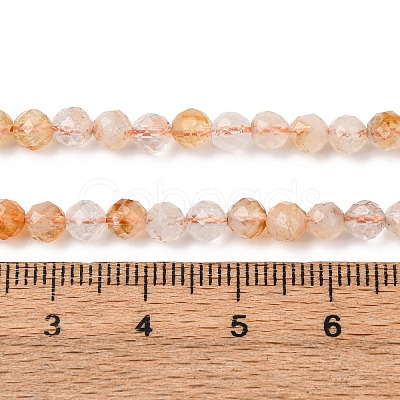 Natural Citrine(Heated) Beads Strands G-G155-B03-02-1