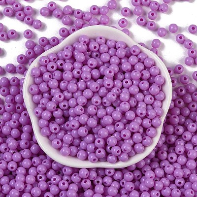 Opaque Acrylic Beads SACR-A007-01C-25-1