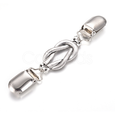 Retro Alloy Cardigan Clips X-JEWB-WH0009-51-1