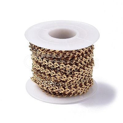 Ion Plating(IP) 304 Stainless Steel Cobs Chains CHS-H019-02G-1