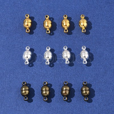 12 Sets 3 Colors Brass Magnetic Clasps KK-FS0001-55B-1
