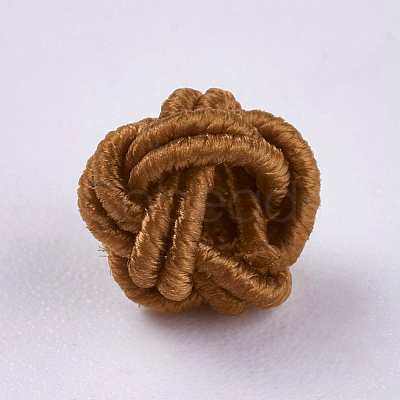 Polyester Weave Beads WOVE-K001-A15-1