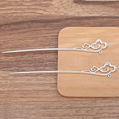 Ancient Style Alloy Hair Stick Finding PW-WGB506A-01-1