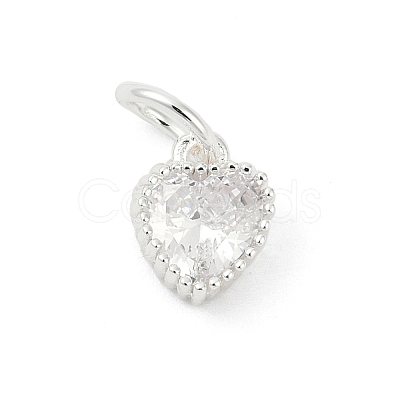 Brass Micro Pave Cubic Zirconia Pendants KK-H204-01S-05-1