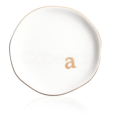 Round Ceramic Jewelry Dish AJEW-WH20067-023A-1