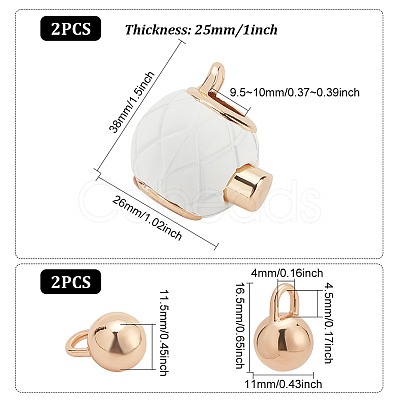 Spray Painted Zinc Alloy Cord Lock Clasp FIND-WH0111-157A-1