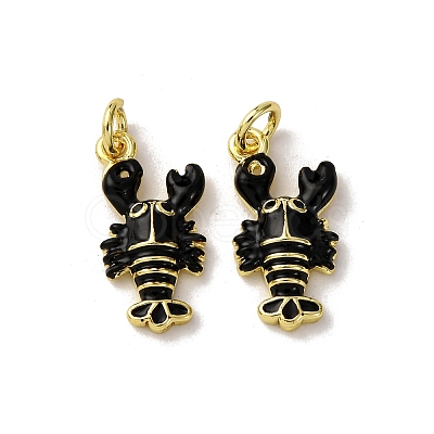Brass Micro Pave Cubic Zirconia Pendants KK-F911-19G-01-1