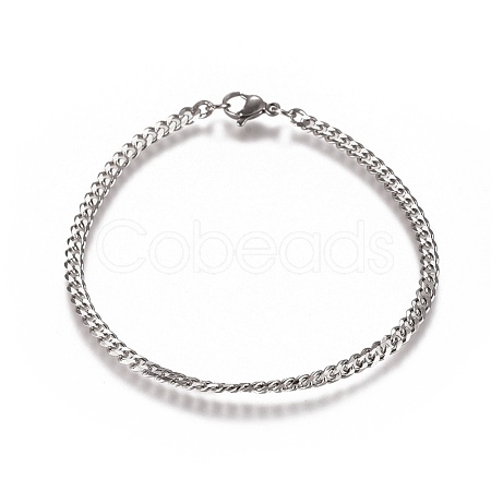 Tarnish Resistant Men's Curb Chain BJEW-E369-14C-1