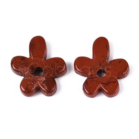 Natural Red Jasper Pendants G-T142-44F-1