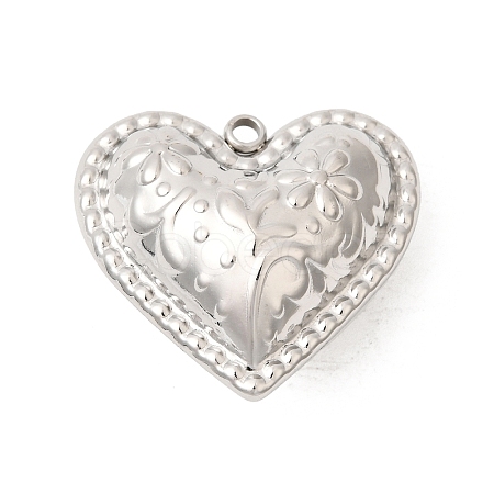 304 Stainless Steel Pendants STAS-B128-11C-P-1