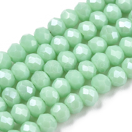Electroplate Glass Beads Strands X-EGLA-A034-P3mm-A20-1